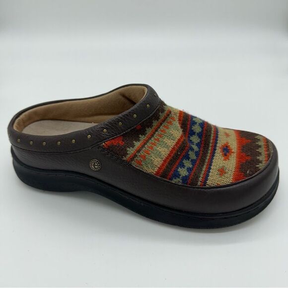Taos Sweater Knit Slip On Clogs Shoes Women’s 7 Southwestern Print - Picture 6 of 9